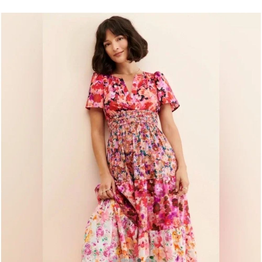 Kachel | Anthropilogie Floral Smocked Maxi Dress